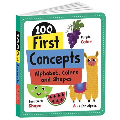 100 First Concepts: Alphabet, Shapes and Colors: Board Book of First 100 Important Concepts for PreSchool Kids, Toddlers [Penguin Early Learning Series]