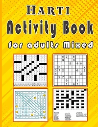 Harti Activity book for adults Mixed: Puzzle book mixed ! Soduko, word search, CodeWord and word Fill In / 8,5"x11" 112 pages