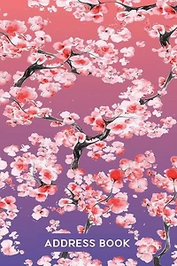 Address Book for Women: Address Organizer for Girls Women & Flower Lovers - Pink Cherry Blossom