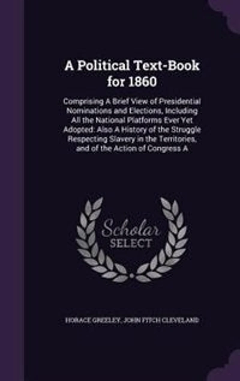 a Political Text-book for 1860, Comprising Brief View of Presidential Nominations and Elections; Including All the National Platforms Ever yet Adopted; Also, History Struggle Respecting Slavery Territories, Action Of...