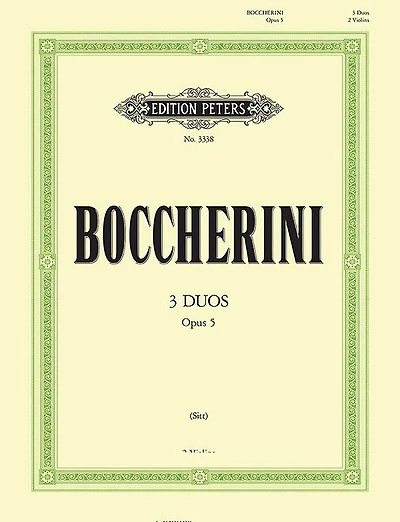 3 Duos Op. 5 For 2 Violins