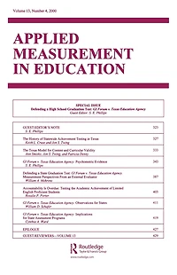 Defending A High School Graduation Test: Gi Forum V. Texas Education Agency. A Special Issue Of Applied Measurement In Education