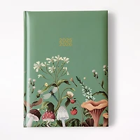 2025-2026 12 Month Planner, Green Mushroom