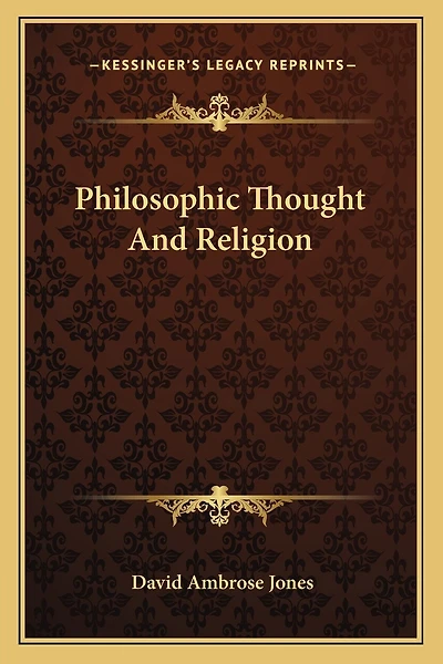 Philosophic Thought And Religion