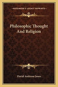 Philosophic Thought And Religion