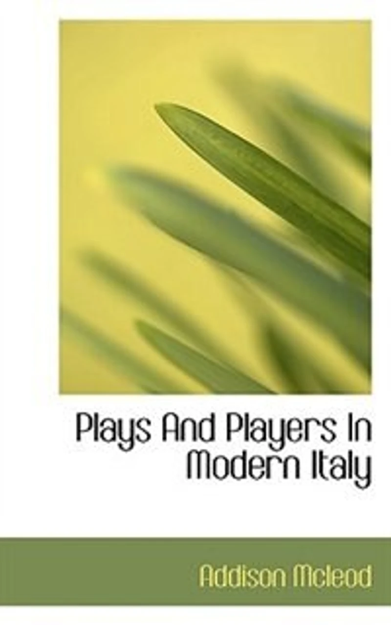 Plays and Players Modern Italy