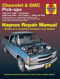 Chevrolet & Gmc Pick-ups (88-98) & C/k (99-00) Haynes Repair Manual