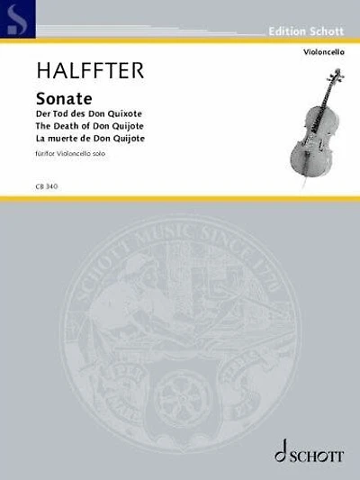 Halffter": Cello Sonata "The Death of Don Quixote" for Cello and Piano