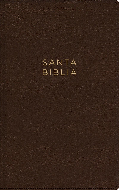 NBLA, Santa Biblia, Ultrafina, Letra grande, Leathersoft, Café, Palabras de Jesús en rojo