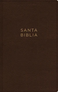 NBLA, Santa Biblia, Ultrafina, Letra grande, Leathersoft, Café, Palabras de Jesús en rojo