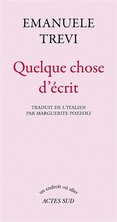 Quelque chose d'écrit