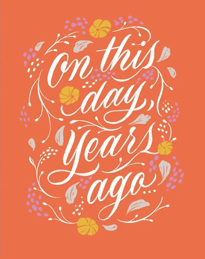 Love Muchly Greeting Cards: Birthday - On this day, years ago (Pack of 6)