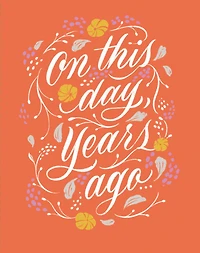 Love Muchly Greeting Cards: Birthday - On this day, years ago (Pack of 6)