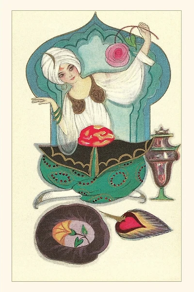 Vintage Journal Scheherazade with Peony