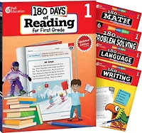 180 Days(tm) Reading, Math, Language, Writing, & Problem Solving for Grade 1: 5-Book Set: Practice, Assess, Diagnose