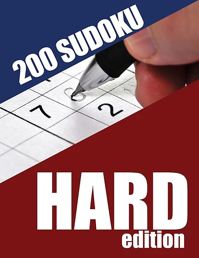 200 Sudoku Hard Edition: An 8x10, 200 Puzzle, Hard Sudoko Book