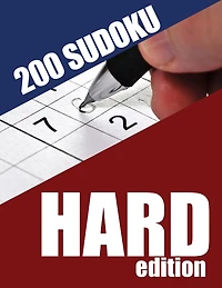 200 Sudoku Hard Edition: An 8x10, 200 Puzzle, Hard Sudoko Book