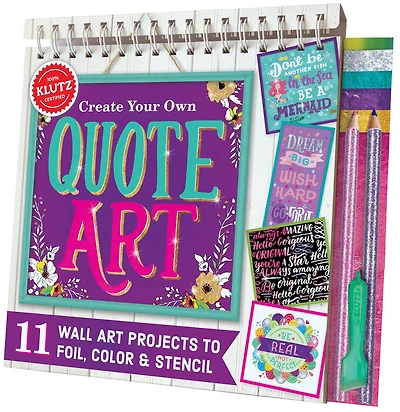 Create Your Own Quote Art: 11 Wall Art Projects To Foil, Color & Stencil
