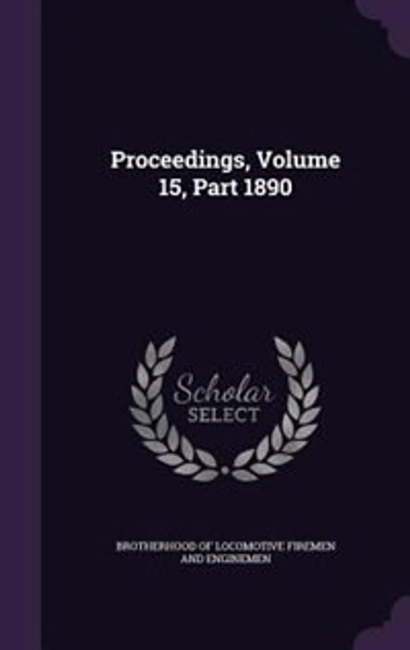 Proceedings, Volume 15, Part 1890