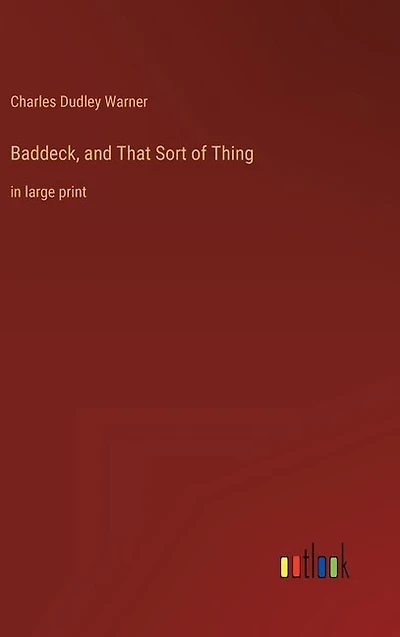 Baddeck, and That Sort of Thing: in large print