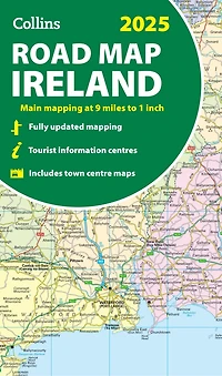 Collins Road Map of Ireland 2027 (Folded map): Clear, easy-to-read mapping