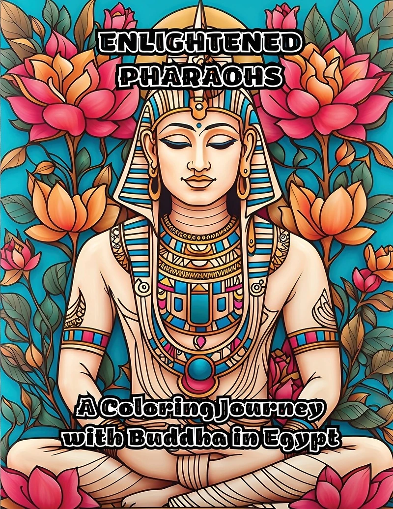 Enlightened Pharaohs: A Coloring Journey with Buddha in Egypt