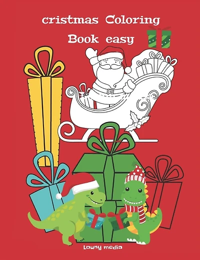christmas coloring book easy: christmas coloring book for girls ages 8-12 for Stress Relief and Relaxation