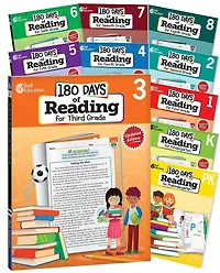 180 Days(tm) Reading 2nd Ed Complete 10-Book Set: Practice, Assess, Diagnose