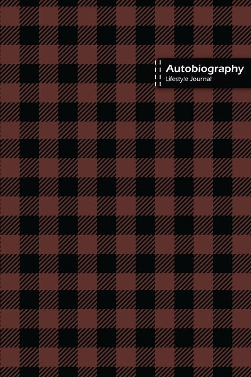 Autobiography Lifestyle Journal, Blank Write-in Notebook, Dotted Lines, Wide Ruled, Size (a5) 6 X 9 In (brown)