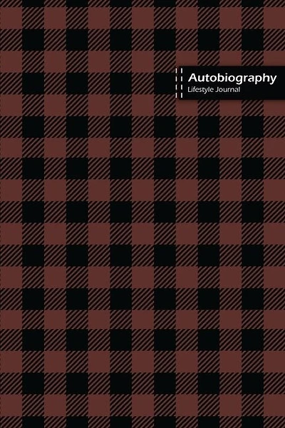 Autobiography Lifestyle Journal, Blank Write-in Notebook, Dotted Lines, Wide Ruled, Size (a5) 6 X 9 In (brown)