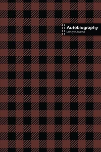 Autobiography Lifestyle Journal, Blank Write-in Notebook, Dotted Lines, Wide Ruled, Size (a5) 6 X 9 In (brown)
