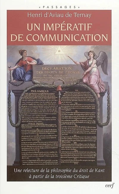 Un impératif de communication: une relecture de la philosophie du droit de Kant à partir de la troisième Critique