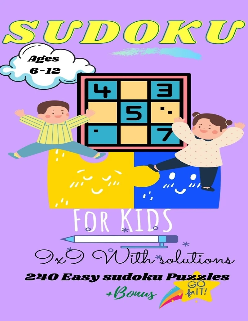 Sudoku for kids 6-12: 240 easy sudoku puzzles +BONUS (with solutions): Sudoku for kids and beginners 9x9-Spring Edition activities for early learning