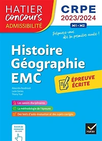 Histoire géographie, EMC: épreuve écrite d'admissibilité