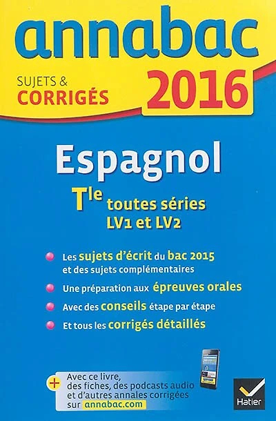 Espagnol terminale toutes séries, LV1 et LV2: 2016