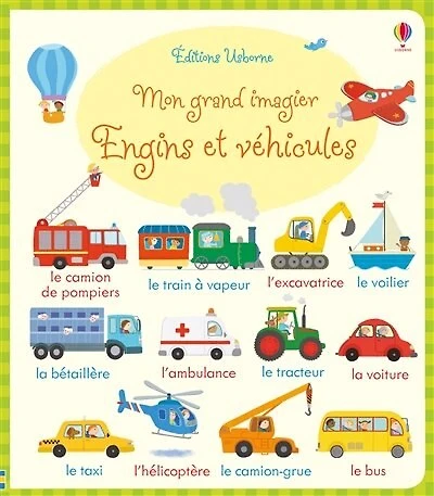 Mon grand imagier engins et véhicules