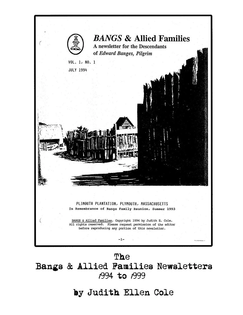 Bangs and Allied Families Newsletters