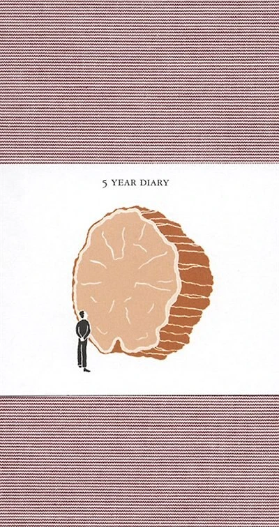 5 Year Diary: Red Cover