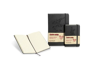 Moleskine Mickey Mouse Limited Edition Notebook, Large, Ruled, Black, Hard Cover (5 x 8.25)