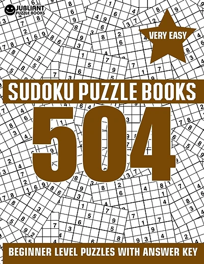 504 Sudoku Puzzles Very Easy: Beginner Level Sudoku Puzzle Book for Adults with Answer