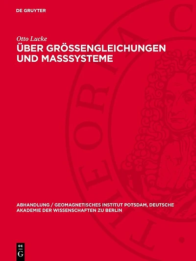 Über Größengleichungen und Maßsysteme