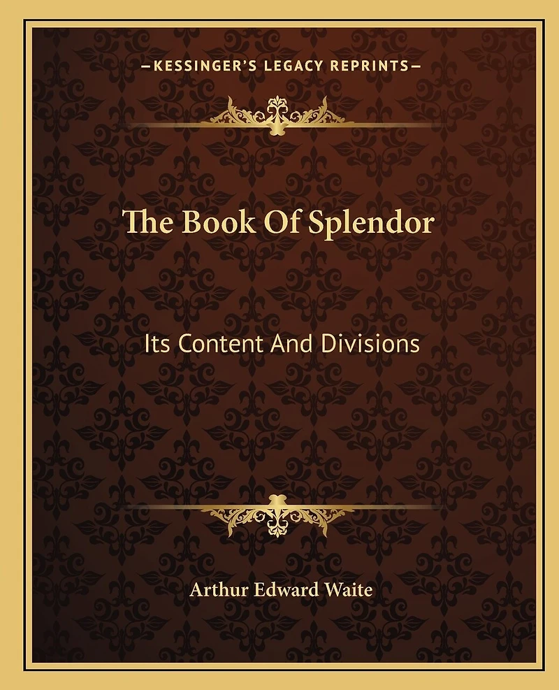 The Book Of Splendor: Its Content And Divisions