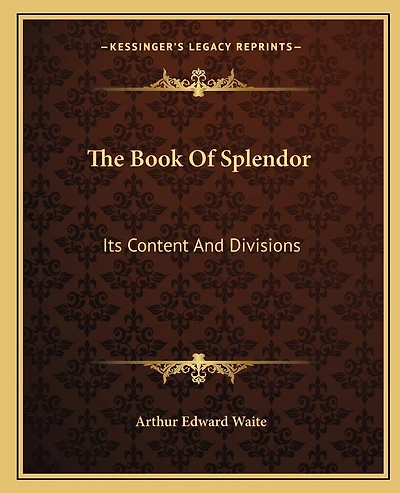 The Book Of Splendor: Its Content And Divisions