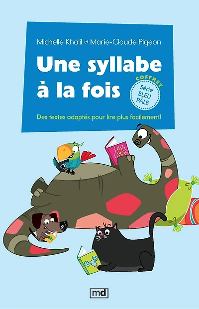 Une syllabe à la fois - Coffret série bleu pâle: Des textes adaptés pour lire plus facilement!