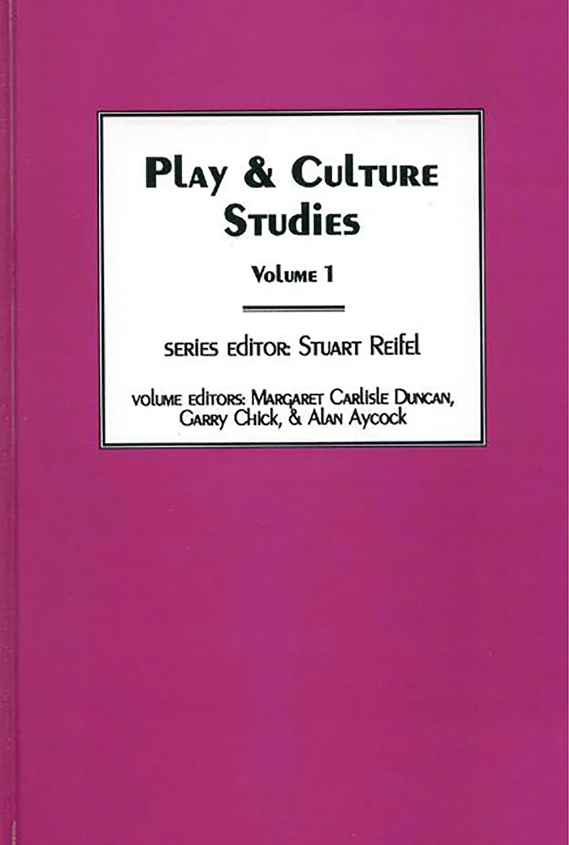Play and Culture Studies, Volume 1: Diversions Divergences Fields of