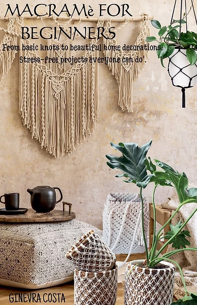 Macramè for beginners," From basic knots to beautiful home decorations: Stress-free projects everyone can do''.
