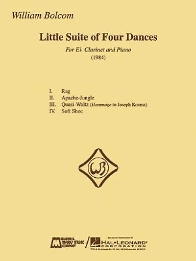 William Bolcom - Little Suite of Four Dances: for E-Flat Clarinet and Piano
