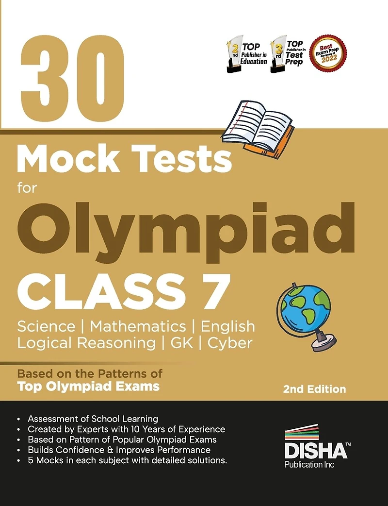 30 Mock Test Series for Olympiads Class Science, Mathematics, English, Logical Reasoning