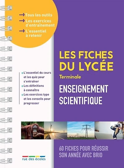 Enseignement scientifique terminale: 60 fiches pour réussir son année avec brio