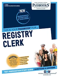Registry Clerk (C-4344): Passbooks Study Guide